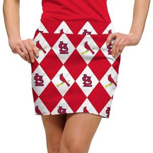 St. Louis Cardinals Loudmouth Argyle Classic Skirt